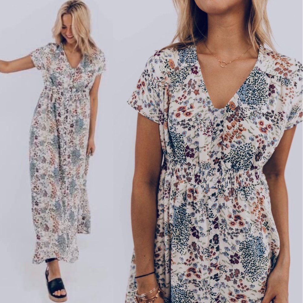 Roolee Granada Floral Maxi Dress | S